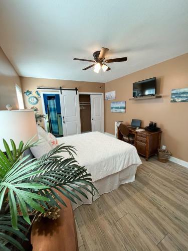 Stylish Intercoastal Blue Bungalow Close To Beach