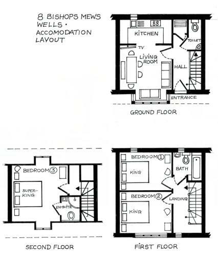 Wells City Centre, Quiet Mews House, Sleeps 6