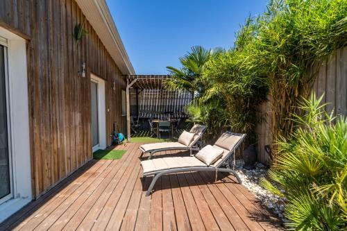 Corocama - Cosy Maison Bois Avec Piscine