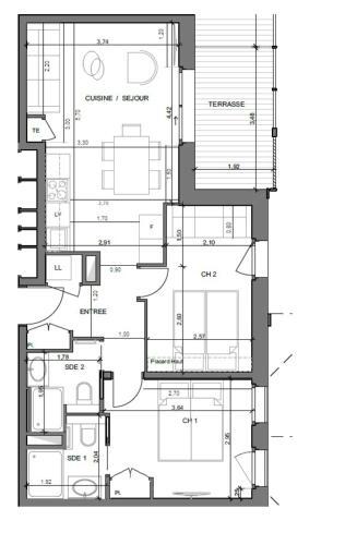 Apartamento Echo Du Pleney B102