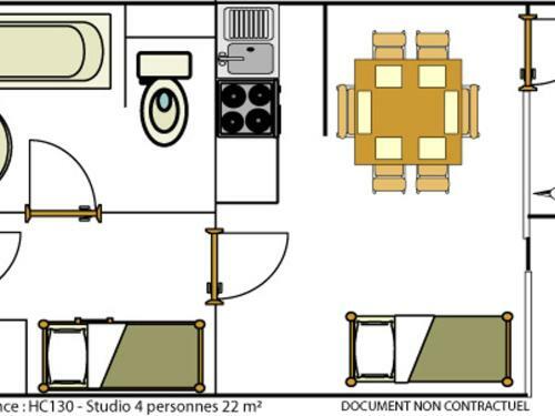Apartamento Studio Tignes, 1 Pi�ce, 4 Personnes - Fr-1-406-248
