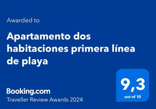 Apartamento Dos Habitaciones Primera L�nea De Playa