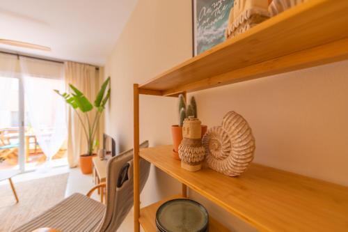Apartamento 1a Linea Playa, Balcon & Piscina