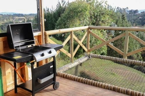 Caba�a Con Jacuzzi/zona Bbq Y Malla Catamar�n En Guarne