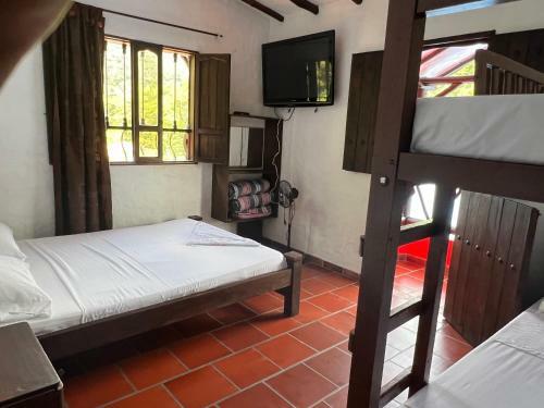 Villa Encantadora Caba�a Con Piscina Y Jacuzzi En San Gil