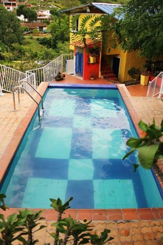 Villa Encantadora Caba�a Con Piscina Y Jacuzzi En San Gil