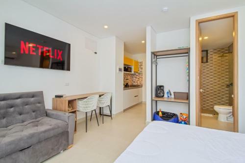 Apartamento Suite De Lujo Pozos Colorados Cama Queen
