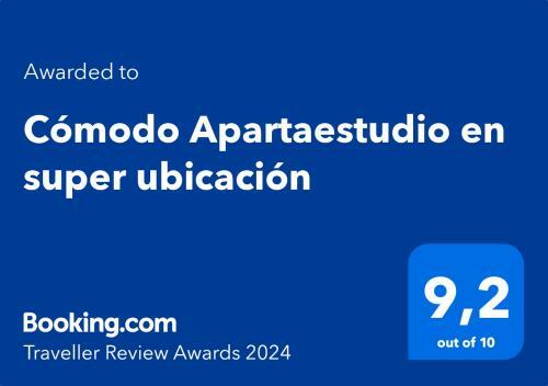 C�modo Apartaestudio En Super Ubicaci�n