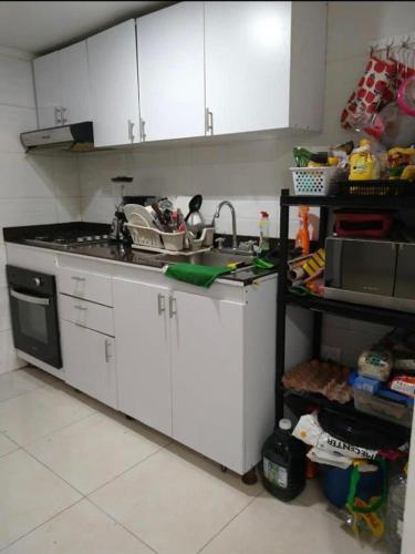 Bright Duplex 2 Bedroom Apartment, Kitchen, Bathroom & Living Room
