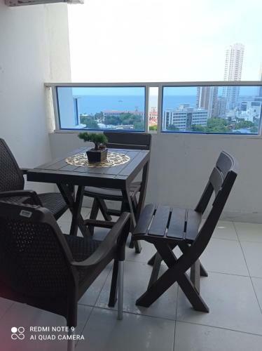 Aparta Estudio Con Balc�n Y Vista