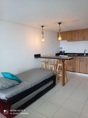 Aparta Estudio Con Balc�n Y Vista