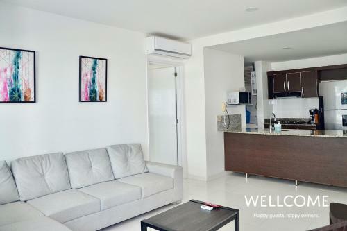 Apartamento Apto Para 6 Piso 12+balc�n, En Cartagena