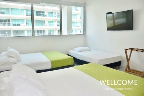 Apartamento Apto Para 6 Piso 12+balc�n, En Cartagena