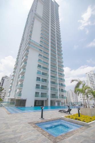 Great Apartment In Bocagrande With Sunset & Beach View