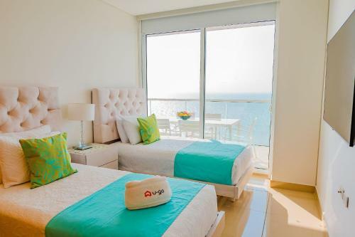 Apartamento Edificio H2 En Bocagrande Frente Al Mar