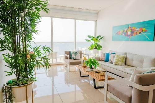 Apartamento Edificio H2 En Bocagrande Frente Al Mar