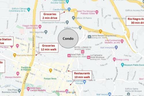 Apartamento Stylish 3 Bdr Condo Ideal Location *poblado