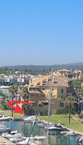 Waterside Apartment In Sotogrande Marina With Private Pool