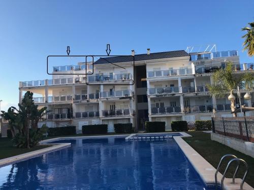 Apartamento Penthouse Playa Rabdells Oliva With Pool And Seaview