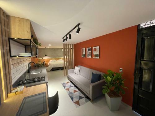 Agradable Y Moderno Aparta Estudio Con Aire Acondicionado