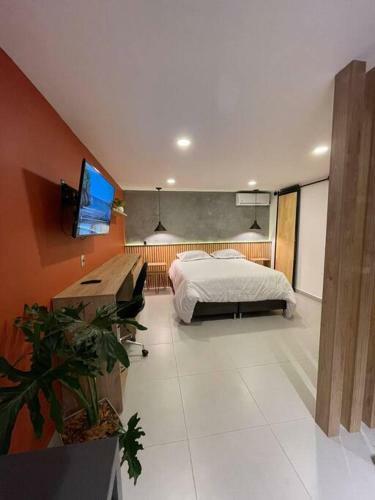 Agradable Y Moderno Aparta Estudio Con Aire Acondicionado
