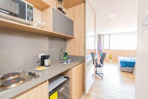 Apartamento Bright Studio Topfloor A/c, Poblado Coworking1412