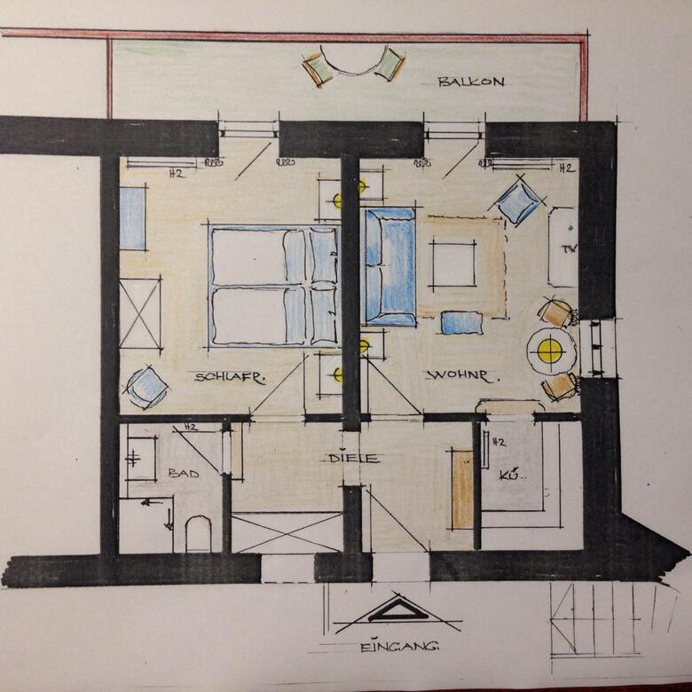 Apartamento Ferienwohnung Im Burghotel