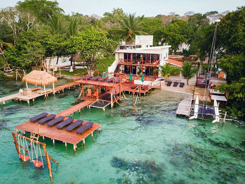 Hotel El B�ho Lagoon Bacalar