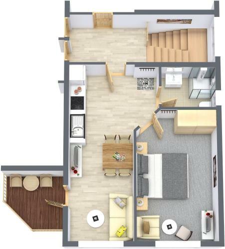 Apartamento Appartement G�stehaus Bergkristall