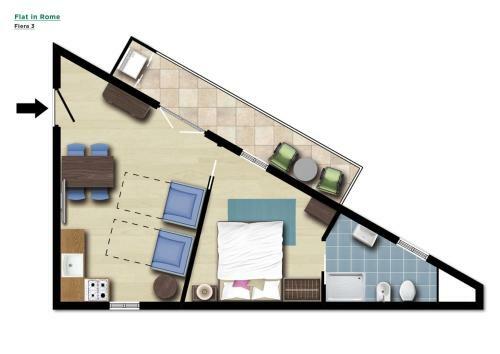 Apartamento Flatinrome Fiera