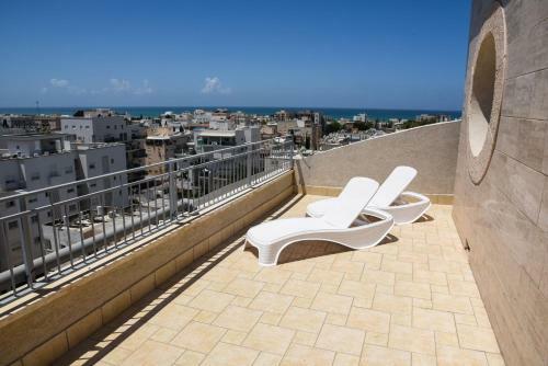 Apartamento Beautiful Nahariyya Penthouse
