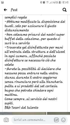 Bed & Breakfast Tesori Del Salento