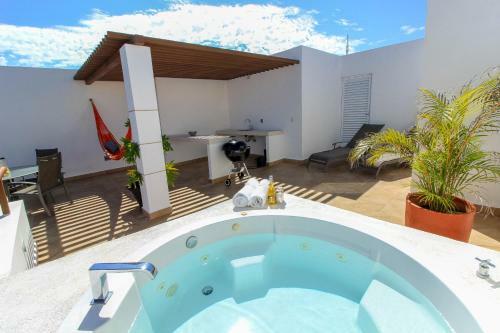 Apartamento Penthouses With Private Rooftop & Hot Tub In Resort Grounds
