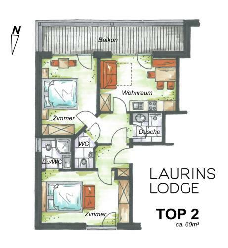 Apartamento Laurins Lodge