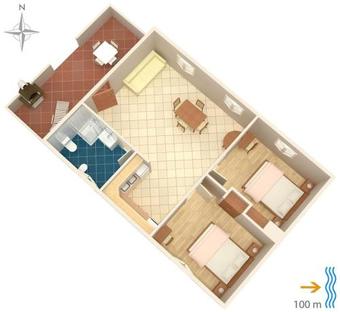 Family Friendly Seaside Apartments Susak (losinj) - 8050