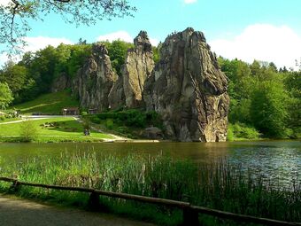 Apartment In Teutoburg Forest In An Attractive Location With Garden And Sunbathing Lawn