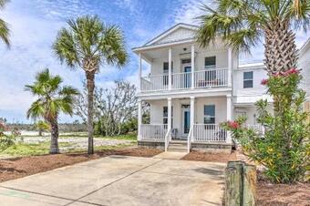 Beautiful Canalfront Mexico Beach Home With Deck