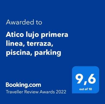 Apartamento Atico Lujo Primera Linea, Terraza, Piscina, Parking