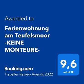 Apartamento Ferienwohnung Am Teufelsmoor -keine Monteure-