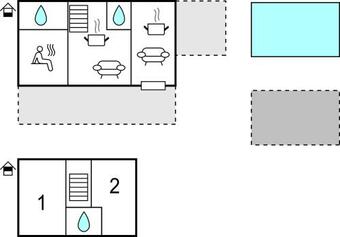 Beautiful Home In Smiljan With Outdoor Swimming Pool, Sauna And 2 Bedrooms