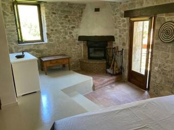 Stone House In The Medieval Village Of Montclus (gard)