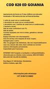 Apartamento Cod 020 Edif�cio Goi�nia Bombas