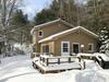 The Mill River Cabin With Fireplace And River View!